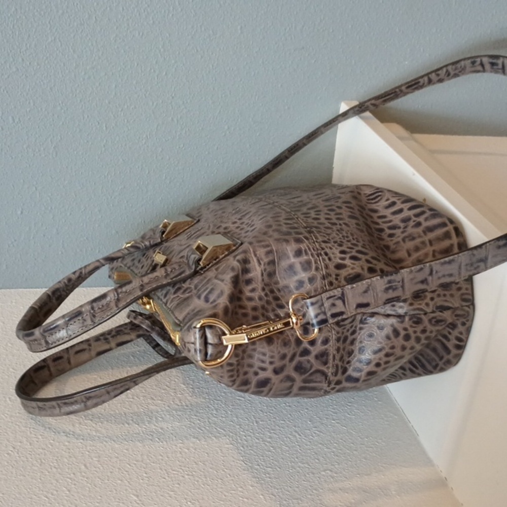 Vince Camuto Jackie Croc Satchel - Picture 3 of 13